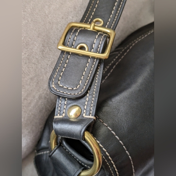 COACH Legacy Black Leather Hobo Ali Handbag - Picture 8 of 10